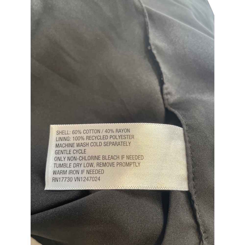 A New Day Womens Black Button Front Lined Tailored Waistcoat Vest Size Large - Picture 4 of 4
